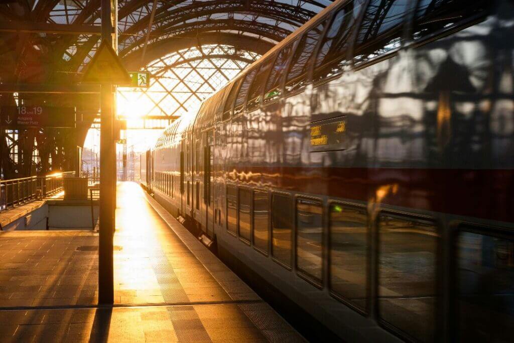 Getting around Dresden - train