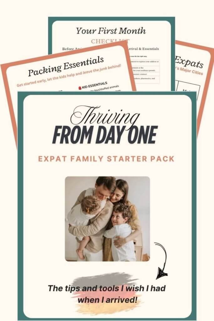 Front page from the expat start kit with snippets of what's included.